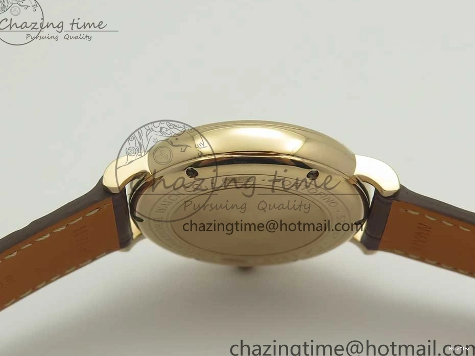 MIROTIME 0419 SportInspired Portofino IW458101 RG MK 1:1 Best Edition Gray Dial On Brown Leather Strap MIYOTA 7165